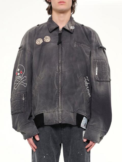 Maison MIHARAYASUHIRO Sun Faded Military Jacket in Black