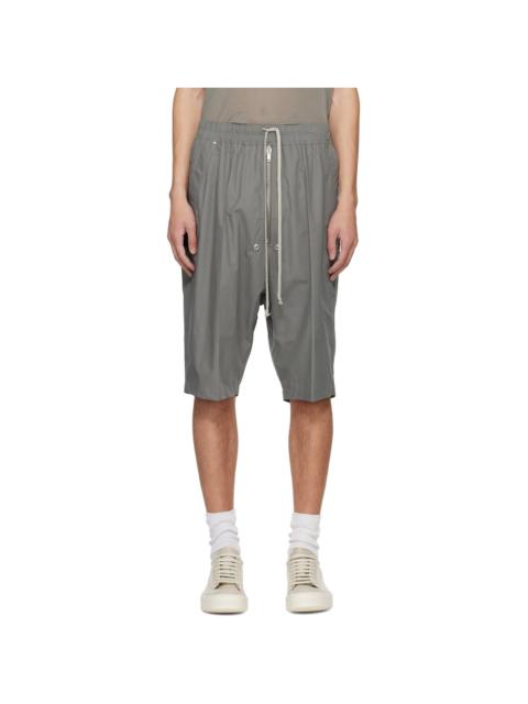 Rick Owens Gray Temple Bela Pods Shorts