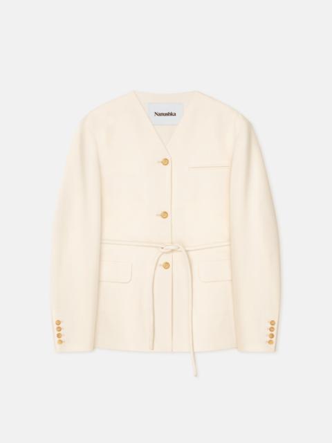 Nanushka Belted Cady Blazer