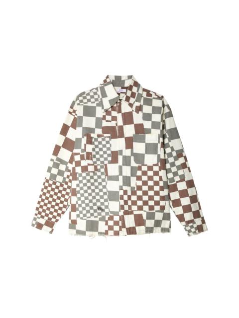 ERL checkered canvas shirt jacket