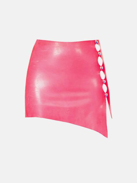 POSTER GIRL GOLDIE LATEX SKIRT SHOCKING PINK