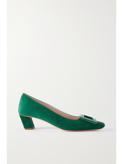 Roger Vivier Belle Vivier 45 Suede Pumps