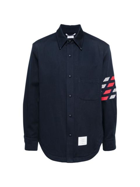 Thom Browne 4-Bar cotton shirt jacket