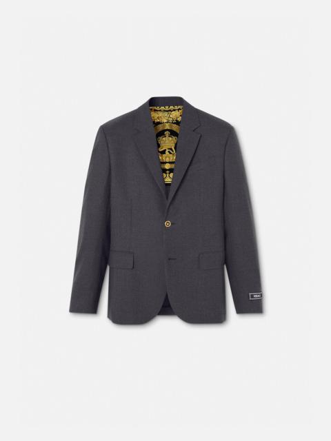 VERSACE Medusa Saddle Single-Breasted Blazer