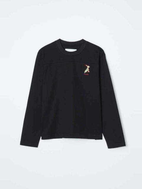 3.1 Phillip Lim Long Sleeve Tee With Rabbit Embroidery