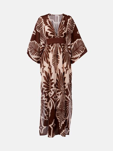 Poupette St Barth Sol printed cotton muslin kaftan