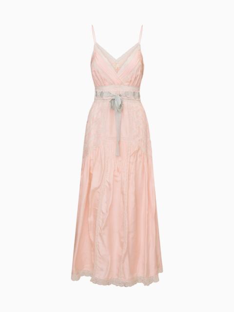 LoveShackFancy Arlissa Silk Lace-Detailed Maxi Dress