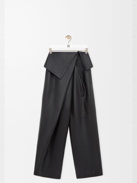 Loewe Draped trousers in nappa lambskin