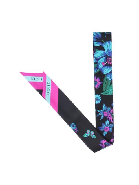 GUCCI PRINTED SILK SCARF