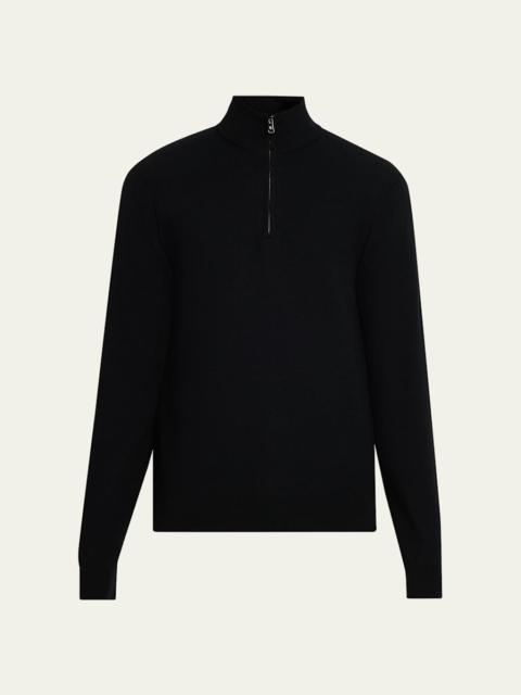 Ralph Lauren Men's Wool Knit Half-Zip Sweater