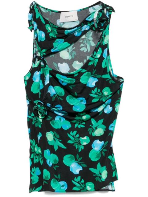 COPERNI flower asymmetric top