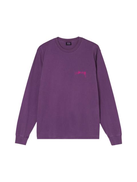 Stussy Sphinx Pigment Dyed Long-Sleeve Tee 'Purple'