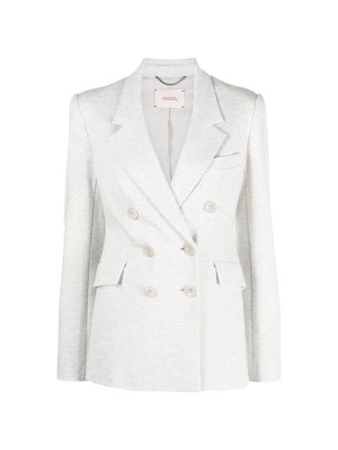 notched-lapels double-breasted blazer