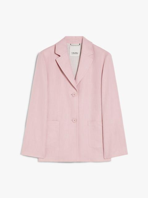 'S Max Mara SOCRATES Single-breasted linen jacket