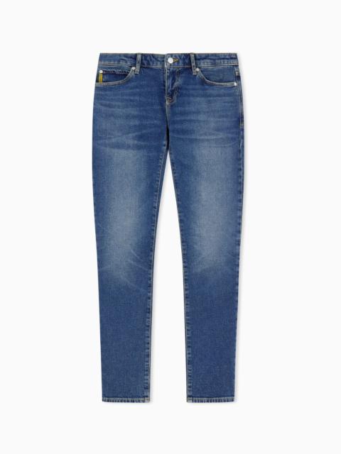 EMPORIO ARMANI FIVE-POCKET DENIM TROUSERS