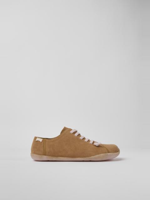 CAMPER Peu Brown leather shoes for women