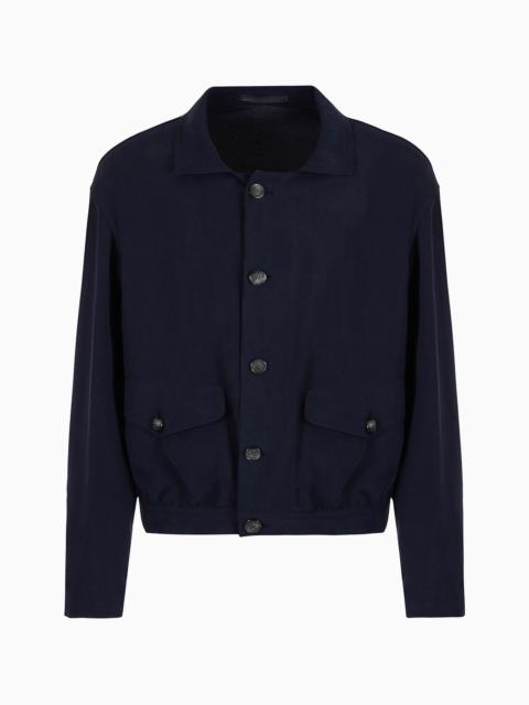 GIORGIO ARMANI ASV cupro blouson