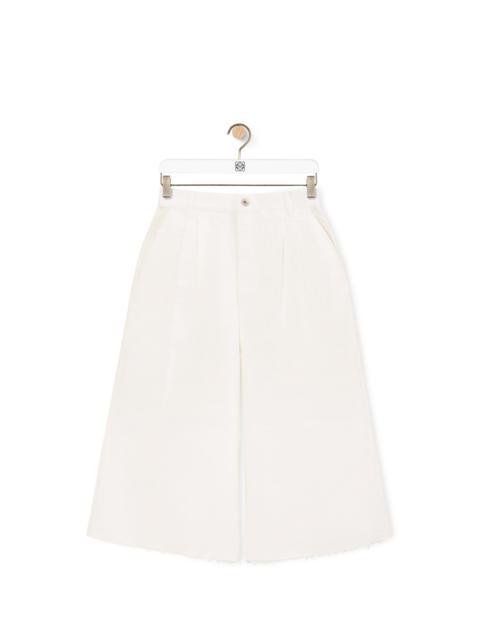 Loewe Flare cropped trousers in cotton