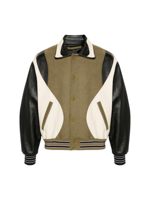 Robyn panelled bomber jacket