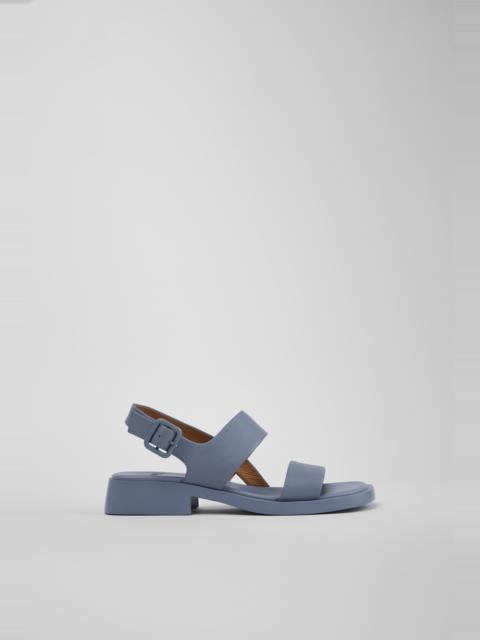 CAMPER Dana Blue Leather Sandals for Women.