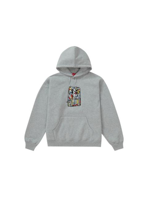 Supreme 대닐 블렌더 모자이크 후드 스웨터 'Heather Grey 이름 *