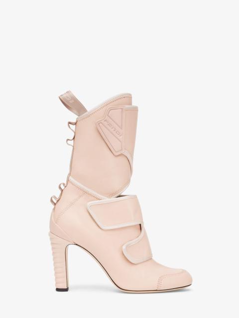 FENDI Pink leather Promenade Booties