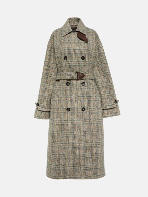 Loro Piana Herringbone wool and cashmere-blend coat