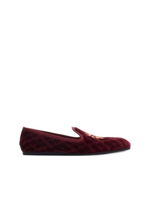 Burberry quilted crest-embellished loafers