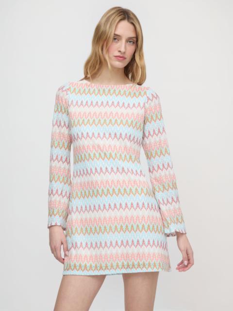 Hill House Home The Nathalie Dress - White Multi Smooth Shimmer Knit