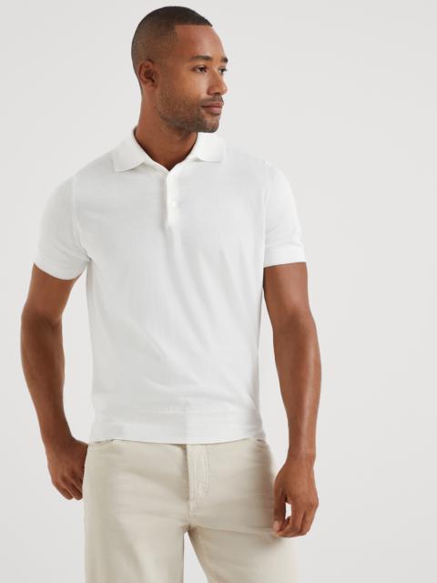 Brunello Cucinelli Cotton lightweight knit polo