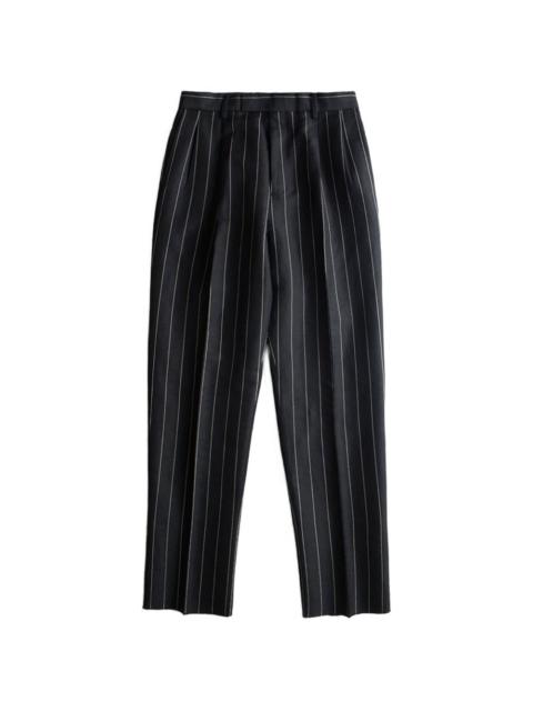 WACKO MARIA pleated pinstripe trousers
