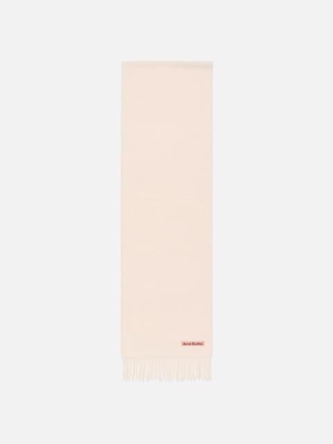 Acne Studios Fringe wool scarf - skinny - Warm white