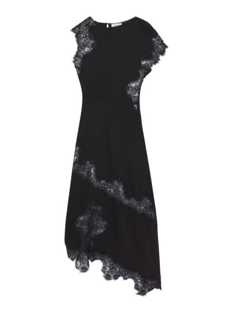 A.L.C. Alessia Textured Satin and Lace Maxi Dress
