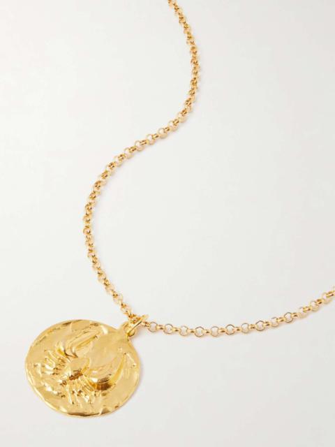 ALIGHIERI The Reader Of The Sea recycled gold-plated necklace Gold