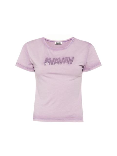 AVAVAV cutout logo baby T-shirt