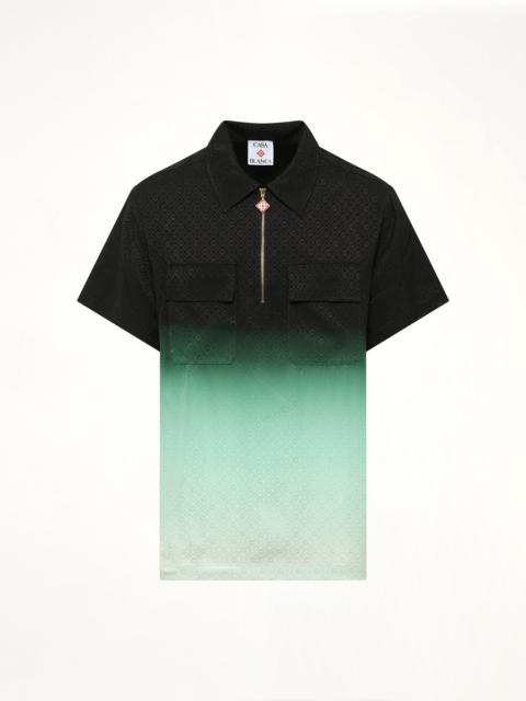 CASABLANCA Gradient Monogram Shirt in Green