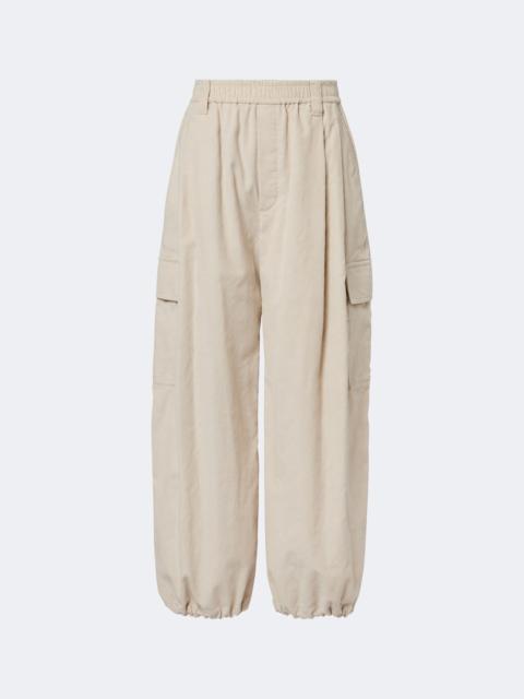 Brunello Cucinelli Monili cotton-blend corduroy wide-leg pants