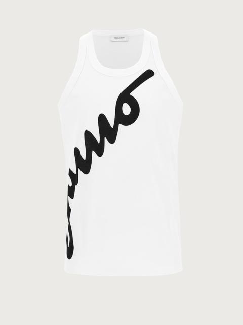 FERRAGAMO LOGO TANK TOP