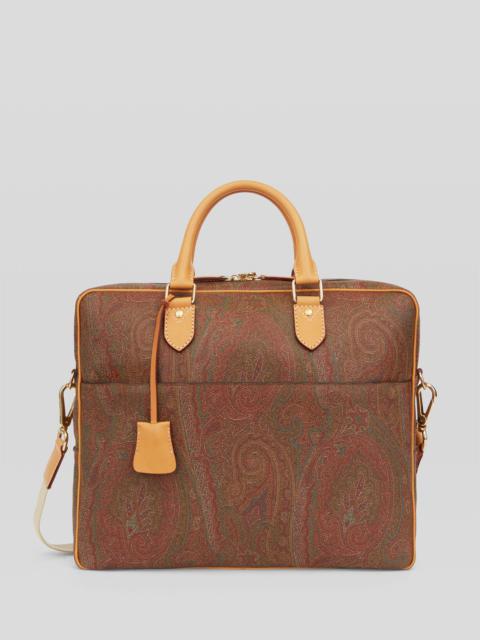 Etro PAISLEY BRIEFCASE WITH CROSSBODY STRAP