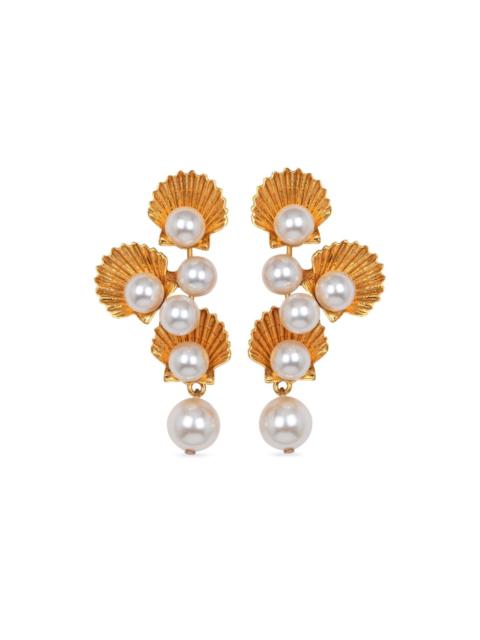 Nerida pearl-detail earrings