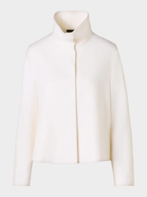 AKRIS Castro Cashmere Stand-Collar Jacket