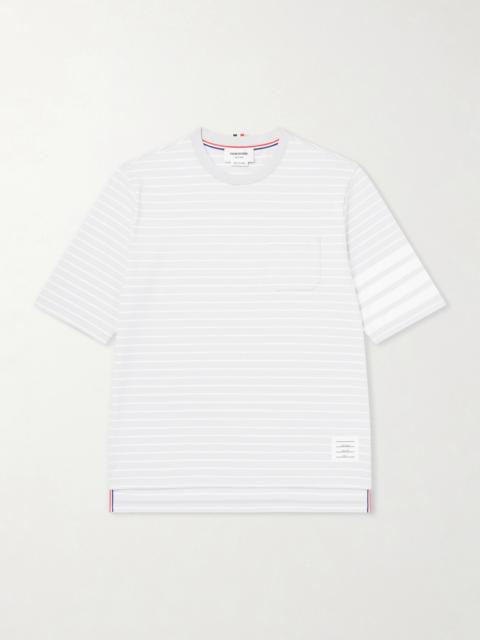 Thom Browne Striped Cotton Jersey T-Shirt