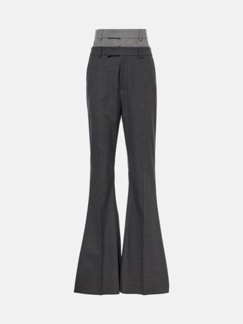 Lince wool flared pants