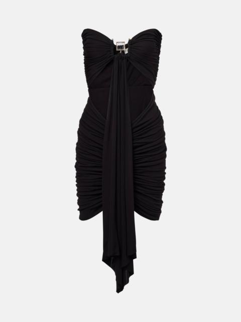 CHRISTOPHER ESBER Bezel Quartz gathered minidress