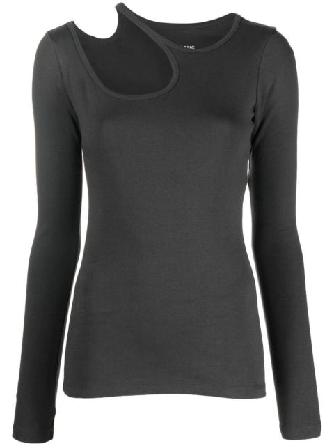 LOW CLASSIC cut-out knitted top