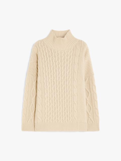 Max Mara VENETO Wool yarn polo-neck sweater