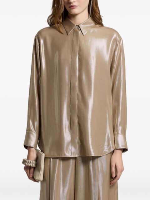 PESERICO diagonal striped shirt