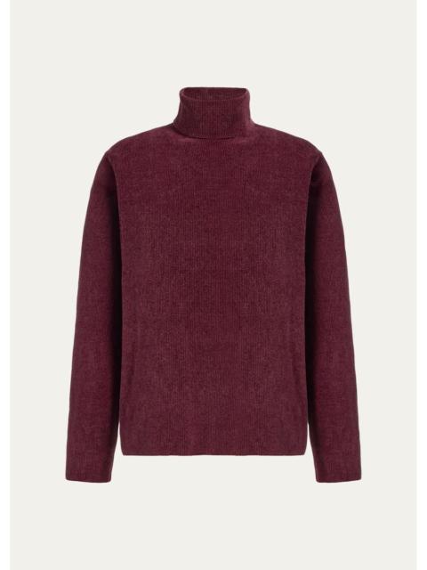 GABRIELA HEARST Men's Almoner Silk Turtleneck Sweater