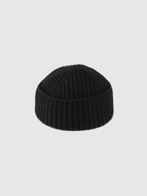 GUCCI Rib wool hat with label