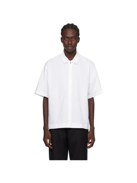JACQUEMUS White Les Classiques 'La chemise manches courtes' Shirt